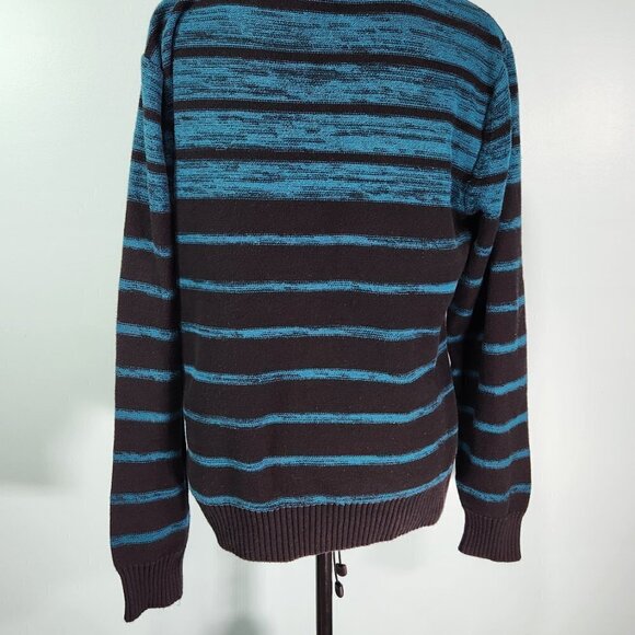 Carbon Men's Sweater, Quarter Zip Pullover, Sz Large Teal/Black
Lot F - Picture 7 of 8